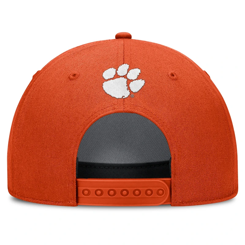 Casquette ajustable Nike Orange Clemson Tigers Rise Campus pour homme