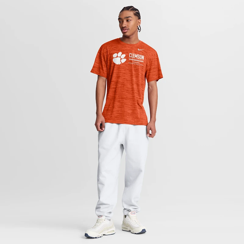 Men's Nike Orange Clemson Tigers Sideline Velocity Dri-FIT T-Shirt