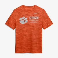 T-shirt Nike orange Clemson Tigers Sideline Velocity Dri-FIT pour homme