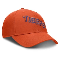 Casquette ajustable Nike orange Clemson Tigers Slanted Primetime Rise Performance pour homme