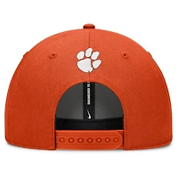 Casquette ajustable Nike orange Clemson Tigers Slanted Primetime Rise Performance pour homme