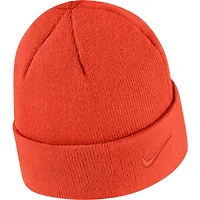 Bonnet en tricot à revers ton sur ton Nike Clemson Tigers pour homme orange