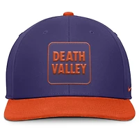 Casquette Nike violette/orange Clemson Tigers 2025 Sideline Campus Pro Local Snapback pour homme