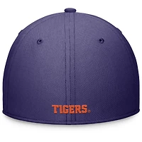 Casquette Nike Clemson Tigers Rise Swoosh Flex violet/orange pour homme
