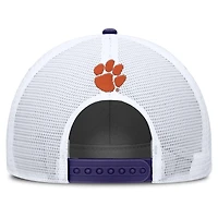 Casquette ajustable Nike pour homme, violet/blanc, Clemson Tigers 2025 On-Field Rise Patch Trucker