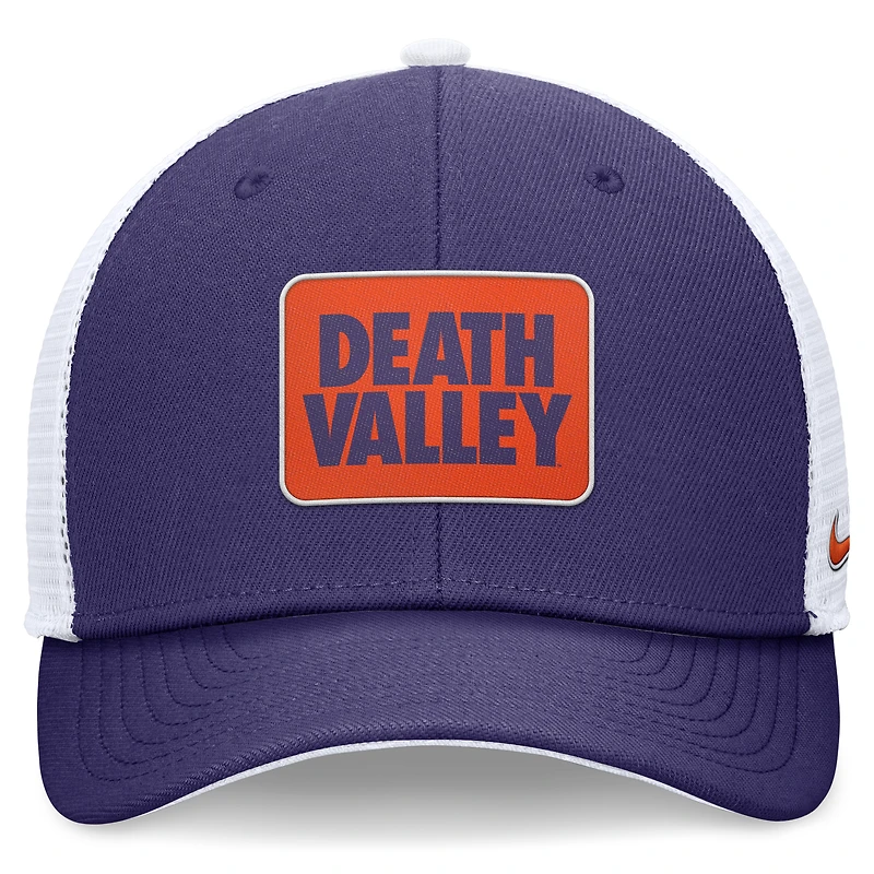 Men's Nike Purple/White Clemson Tigers Local Rise Trucker Adjustable Hat