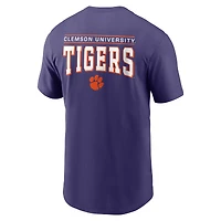 Men's Nike Purple Clemson Tigers 2-Hit T-Shirt