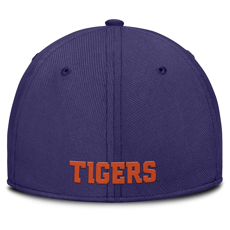 Men's Nike Purple Clemson Tigers 2025 On-Field Rise Performance Flex Hat