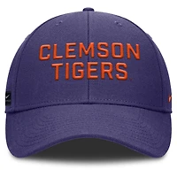 Casquette ajustable Nike Clemson Tigers 2025 Sideline Rise pour homme, violette