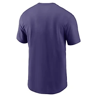Men's Nike Purple Clemson Tigers Campus Football Helmet T-Shirt