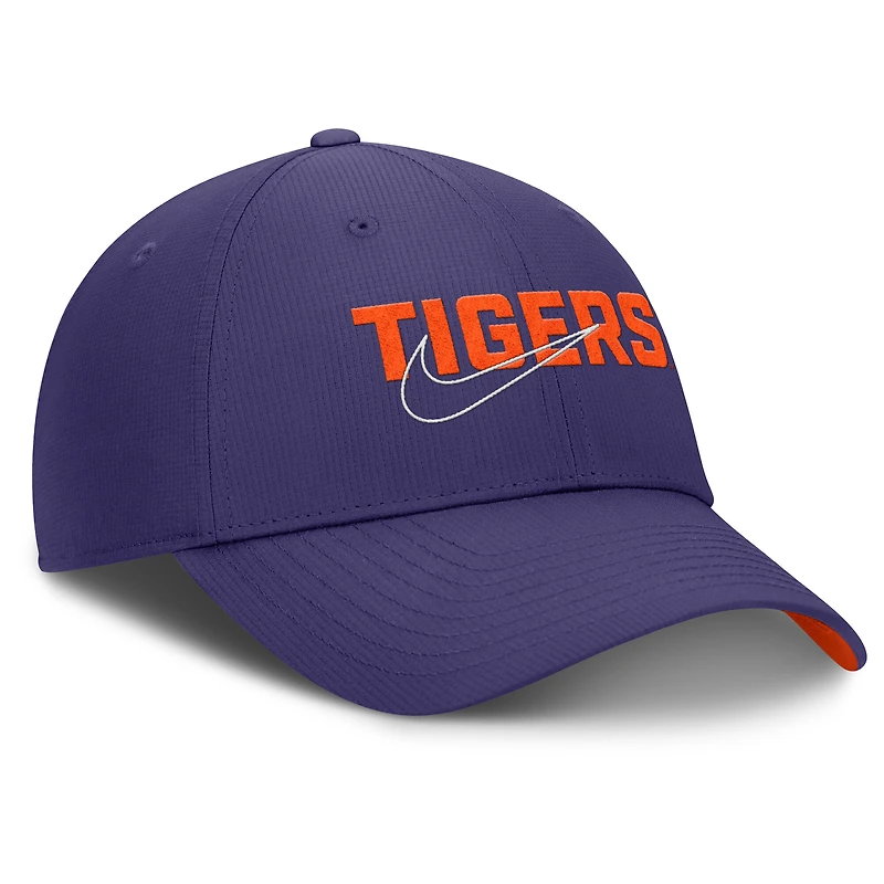 Men's Nike Purple Clemson Tigers Club Prep Performance Adjustable Hat