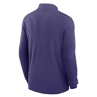Men's Nike Purple Clemson Tigers Courtside Victory Dri-FIT Half-Zip Pullover