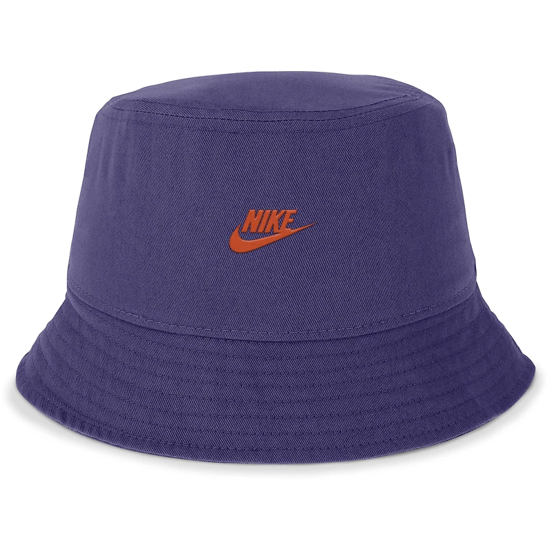 Chapeau bob Nike violet Clemson Tigers Legacy Apex pour homme