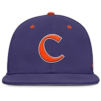 Casquette ajustée True Performance pour homme Nike Clemson Tigers On-Field Dugout violette