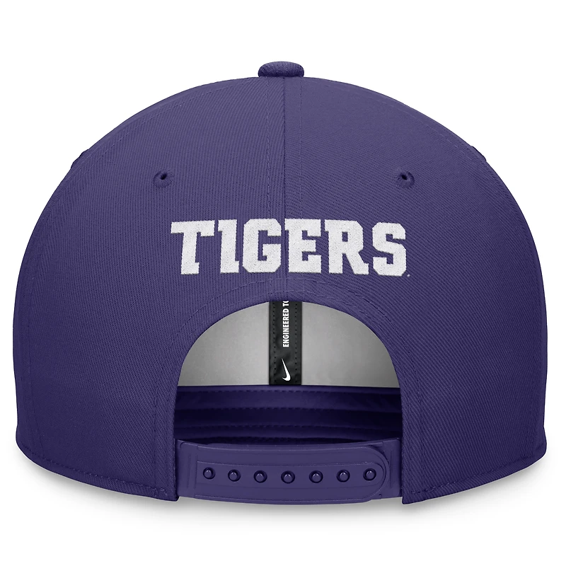 Men's Nike Purple Clemson Tigers On-Field Pro Bill Snapback Hat