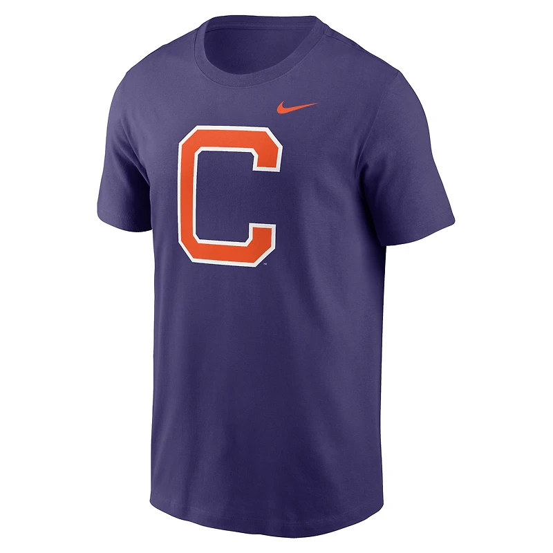 T-shirt Nike violet Clemson Tigers Primetime avec logo alternatif pour homme