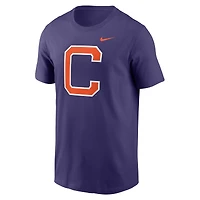 T-shirt Nike violet Clemson Tigers Primetime avec logo alternatif pour homme