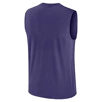 Men's Nike Purple Clemson Tigers Primetime Legend Dri-FIT Muscle Tank Top
