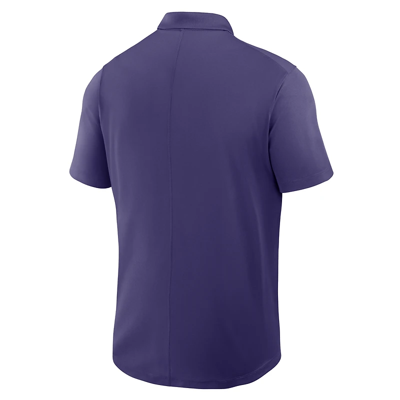 Men's Nike Purple Clemson Tigers Primetime Victory Primary Logo Performance Polo