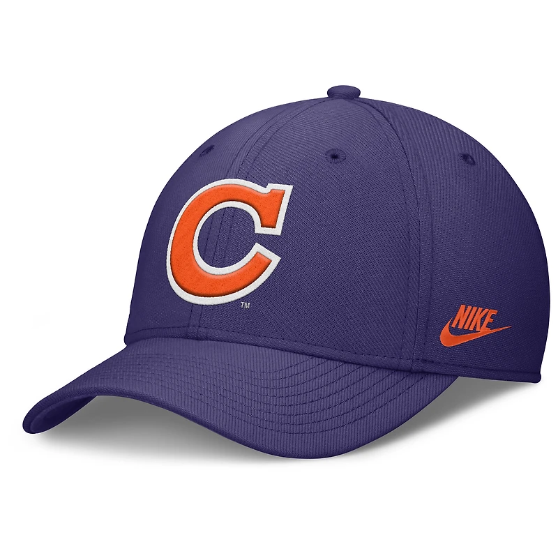 Men's Nike Purple Clemson Tigers Rise Academic Dri-FIT Flex Hat