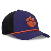Men's Nike Purple Clemson Tigers Rise Primetime Trucker Adjustable Hat