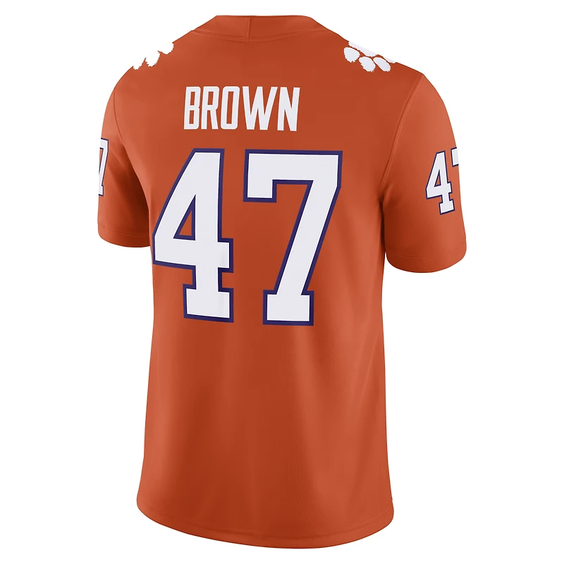 Men's Nike Sammy Brown Orange Clemson Tigers Game Football Jersey