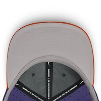 Men's Nike White/Purple Clemson Tigers On-Field Dugout True Performance Fitted Hat