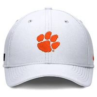 Men's Nike White Clemson Tigers 2024 On-Field Swoosh Flex Hat