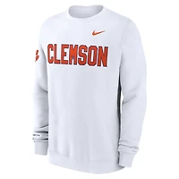 Sweat-shirt Nike blanc Clemson Tigers 2024 Sideline Dabo pour homme
