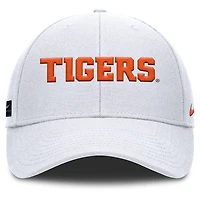 Casquette ajustable Nike blanche Clemson Tigers 2025 On-Field Rise Performance pour homme