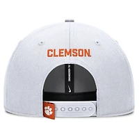 Men's Nike White Clemson Tigers 2025 On-Field Rise Performance Adjustable Hat