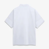 Veste d'entraîneur Nike blanche Clemson Tigers 2026 Sideline à manches courtes et fermeture éclair au quart pour homme