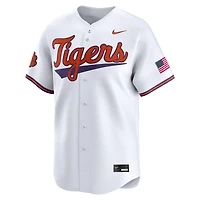 Men's Nike White Clemson Tigers Baseball Limited Jersey