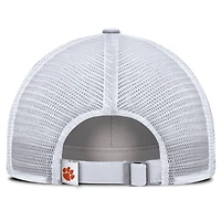 Casquette trucker Nike blanche Clemson Tigers Club Campus pour homme, ajustable