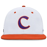 Casquette ajustée Nike True Performance On-Field Dugout pour homme des Clemson Tigers blanche