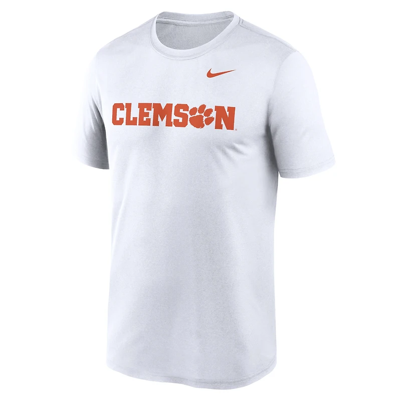 Men's Nike White Clemson Tigers Primetime Legend Wordmark T-Shirt