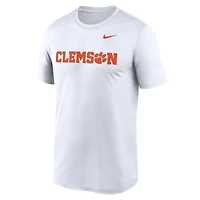 Men's Nike Anthracite Clemson Tigers Primetime Legend Wordmark T-Shirt