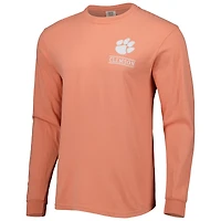 Men's Orange Clemson Tigers Circle Campus Scene Long Sleeve T-Shirt