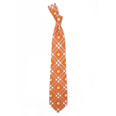 Cravate orange Rhodes pour homme des Clemson Tigers