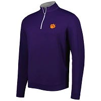 Haut pour homme Peter Millar Purple Clemson Tigers à quart de zip Perth