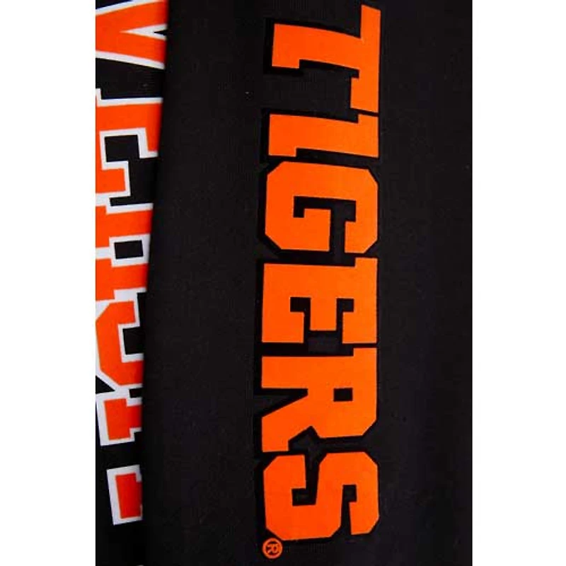 Men's Pro Standard Black Clemson Tigers Classic Stacked Logo Pullover Hoodie