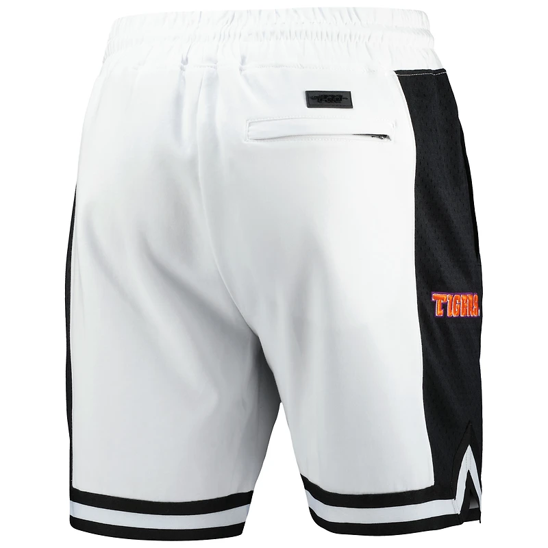 Men's Pro Standard White Clemson Tigers Script Tail DK 2.0 Shorts