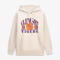 Men's  Tan Clemson Tigers Upper Arch Letters Pullover Hoodie