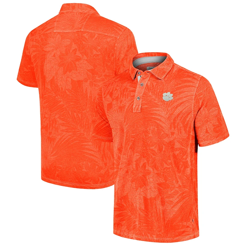 Men's Tommy Bahama Orange Clemson Tigers Sport Santiago Paradise Polo