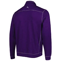 Tommy Bahama Purple Clemson Tigers Sport Tobago Bay Tri-Blend Mock Neck Half-Zip Jacket
