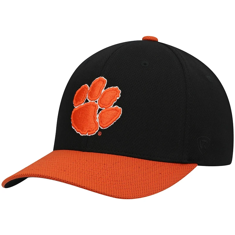 Men's Top of the World Black/Orange Clemson Tigers Two-Tone Reflex Hybrid Tech Flex Hat