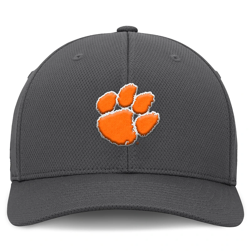 Casquette Flex avec logo Reflex Clemson Tigers en charbon de bois Top of the World pour homme