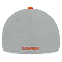 Men's Top of the World  Gray/Orange Clemson Tigers Mick Flex Hat