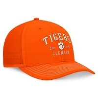Casquette réglable Top of the World Orange Clemson Tigers Carson Trucker pour hommes