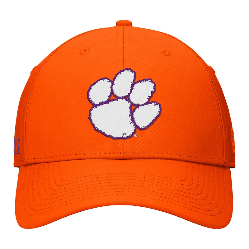 Casquette Top of the World Orange Clemson Tigers Deluxe Flex pour homme